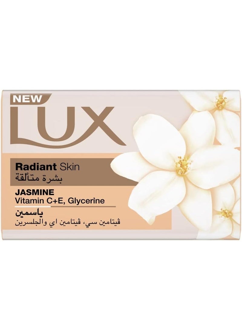 LUX Bar Soap for radiant skin, Jasmine, with Vitamin C, E, and Glycerine, 120gx4pcs - Image 2